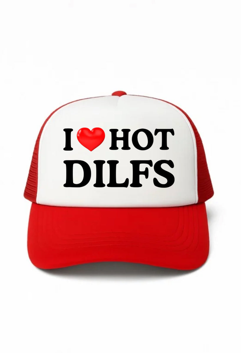 I Love Hot DILFS Trucker Hat
