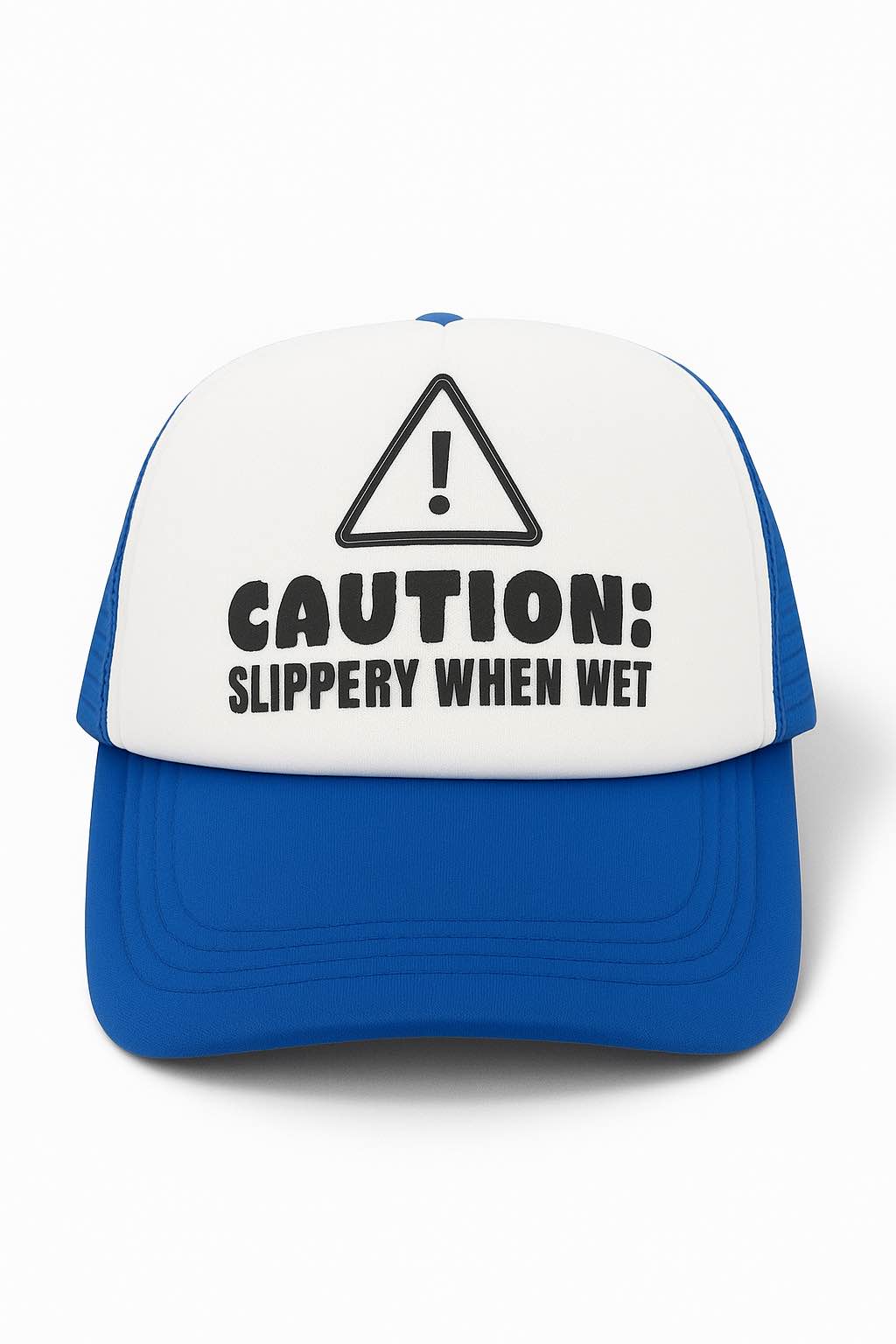 Caution Slippery When Wet Trucker Hat