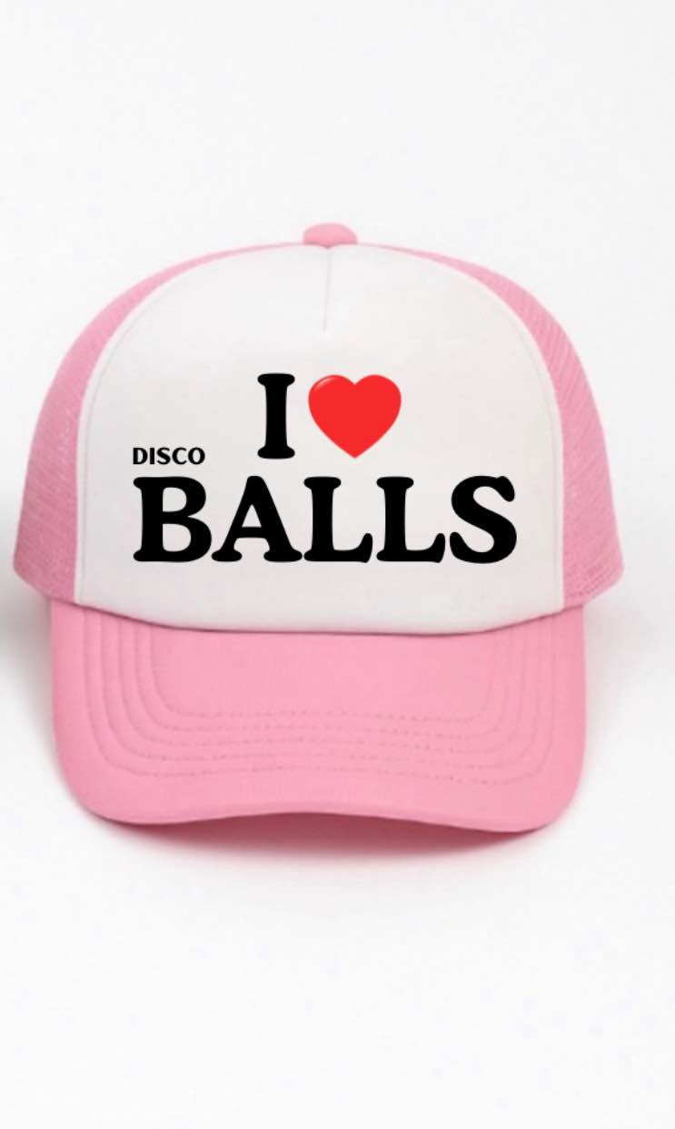 I Love Disco Balls Trucker Hat